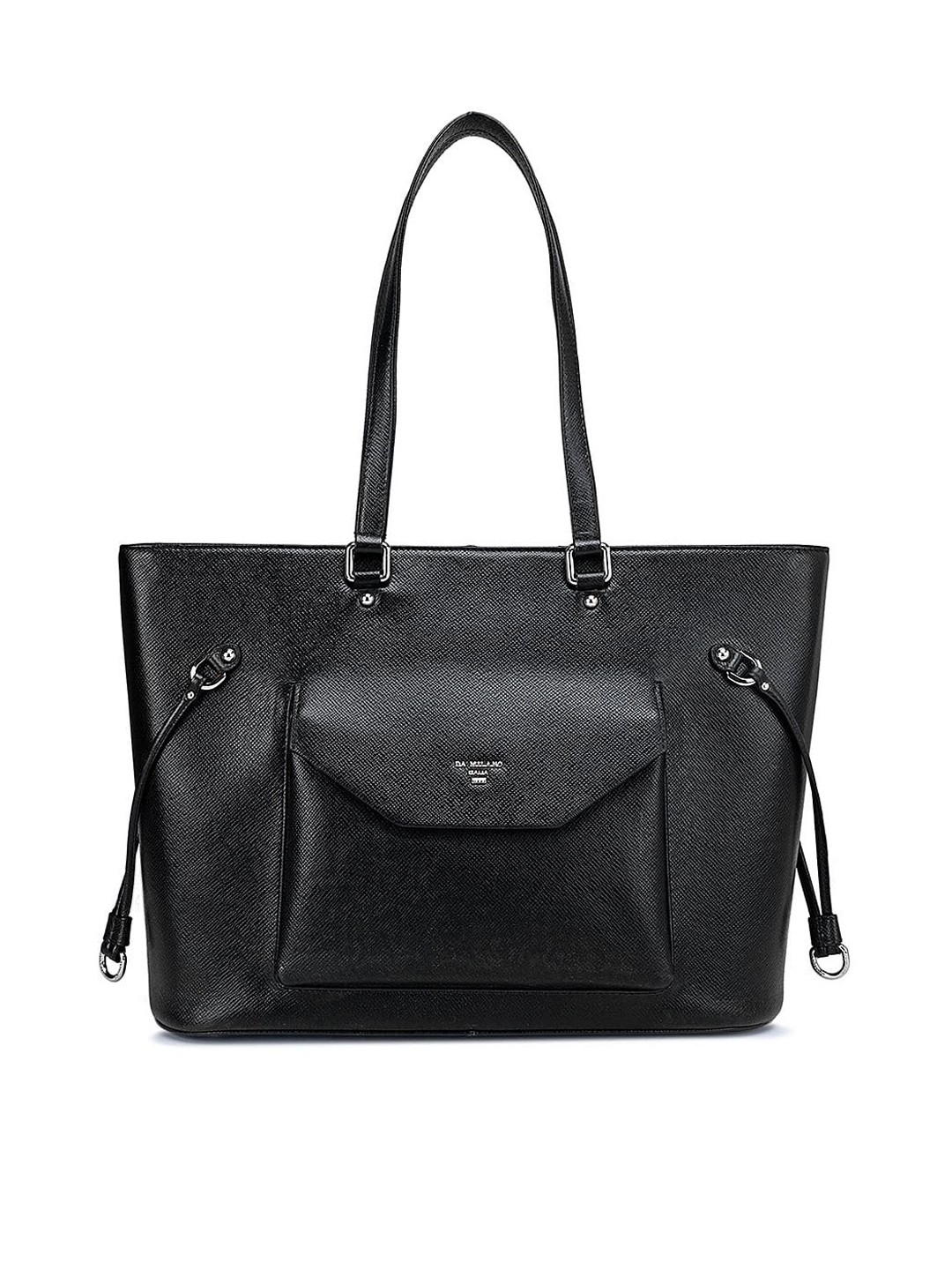 

Da Milano Leather Oversized Shopper Shoulder Bag, Black