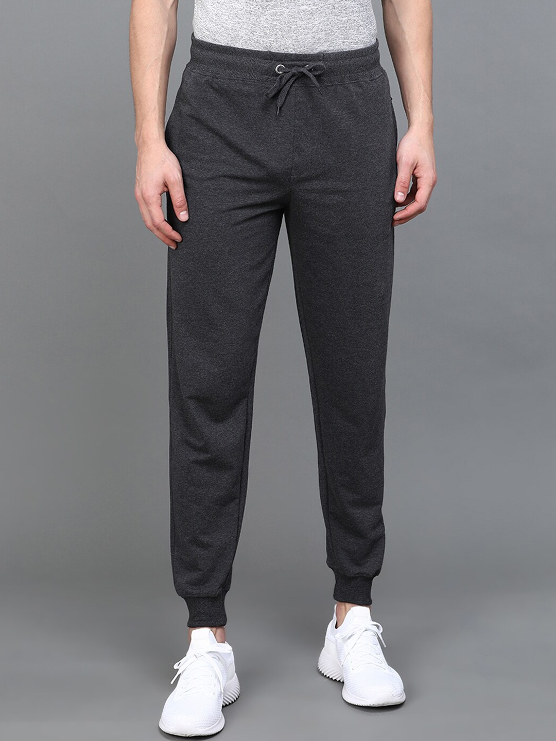 

Urban Dog Men Solid Pure Cotton Regular Fit Jogger, Charcoal