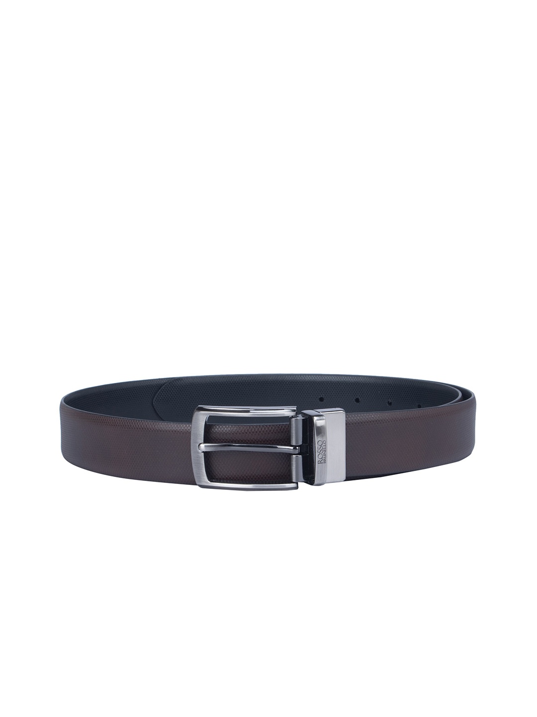 

ROSSO BRUNELLO Men Leather Reversible Formal Belt, Brown