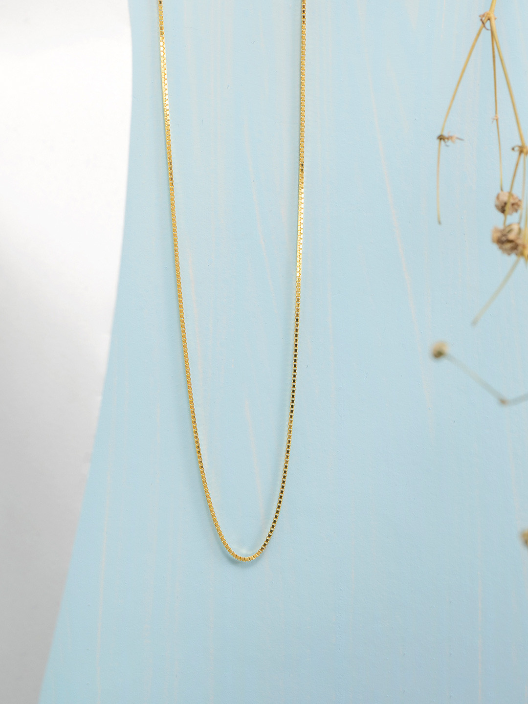 Zavya Sterling Silver Gold-Plated Chain