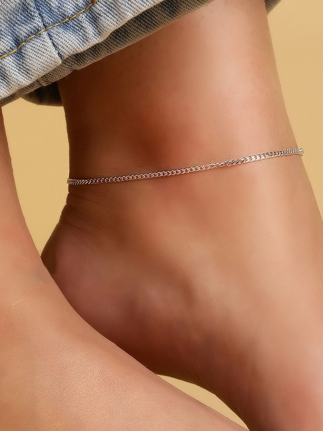 

Zavya Rhodium-Plated 925 Sterling Silver Anklet