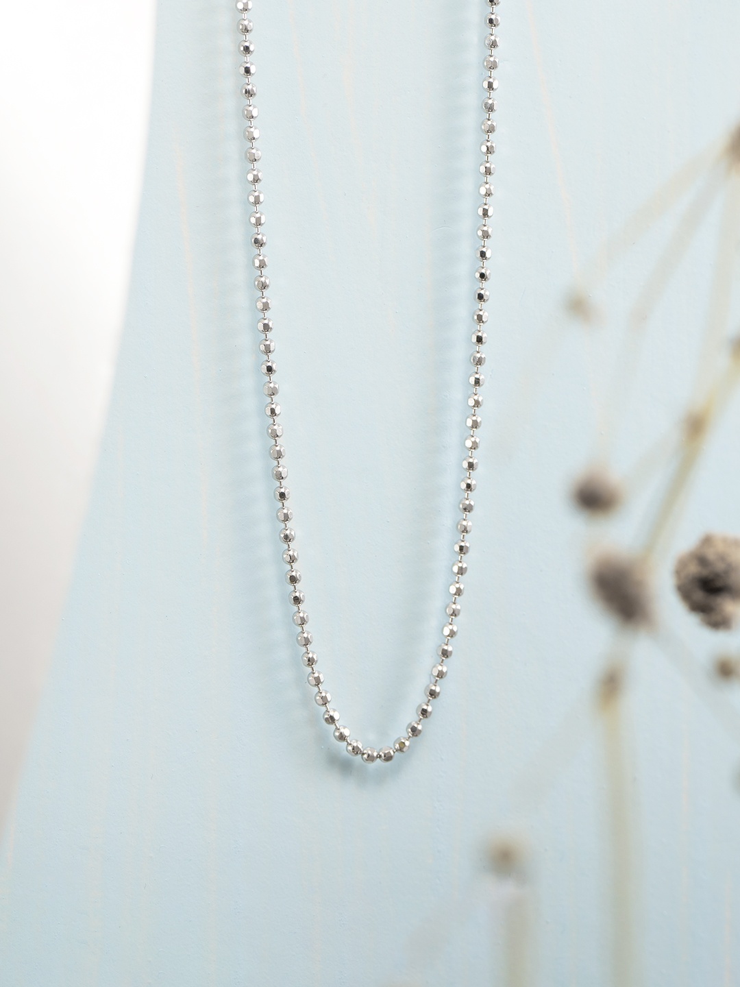 

Zavya Sterling Silver Rhodium-Plated Chain