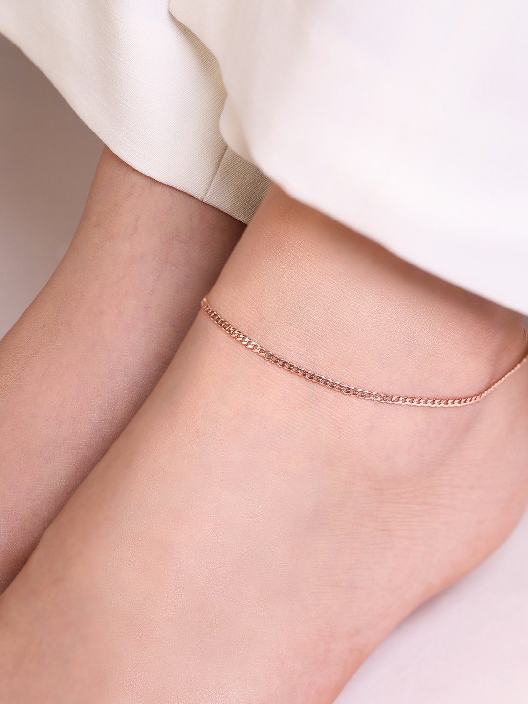 

Zavya Rose Gold-Plated 925 Sterling Silver Anklet