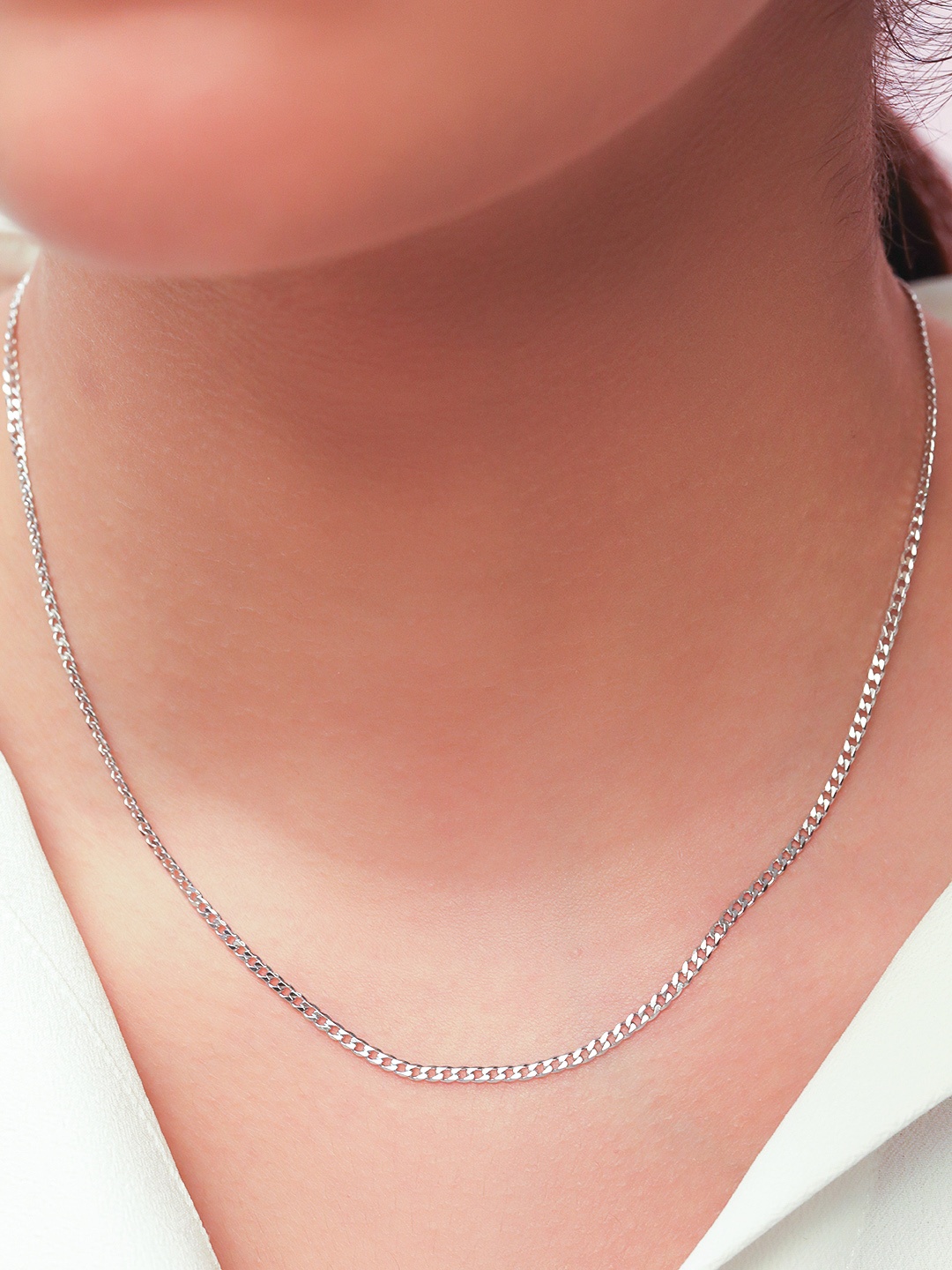 

Zavya Sterling Silver Rhodium-Plated Chain