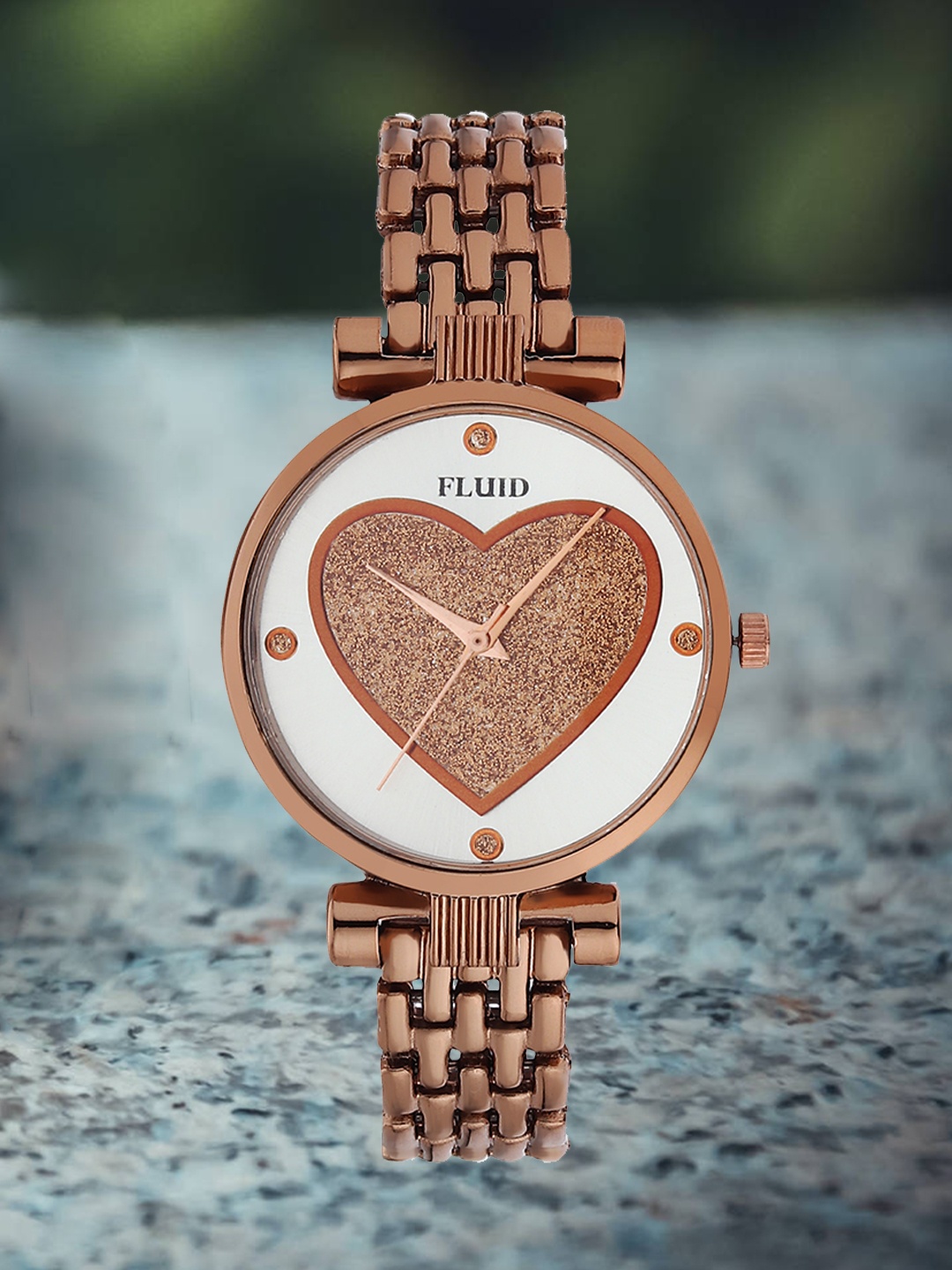 

FLUID Women Bracelet Style Straps Analogue Watch FL23-005-CP01, Copper