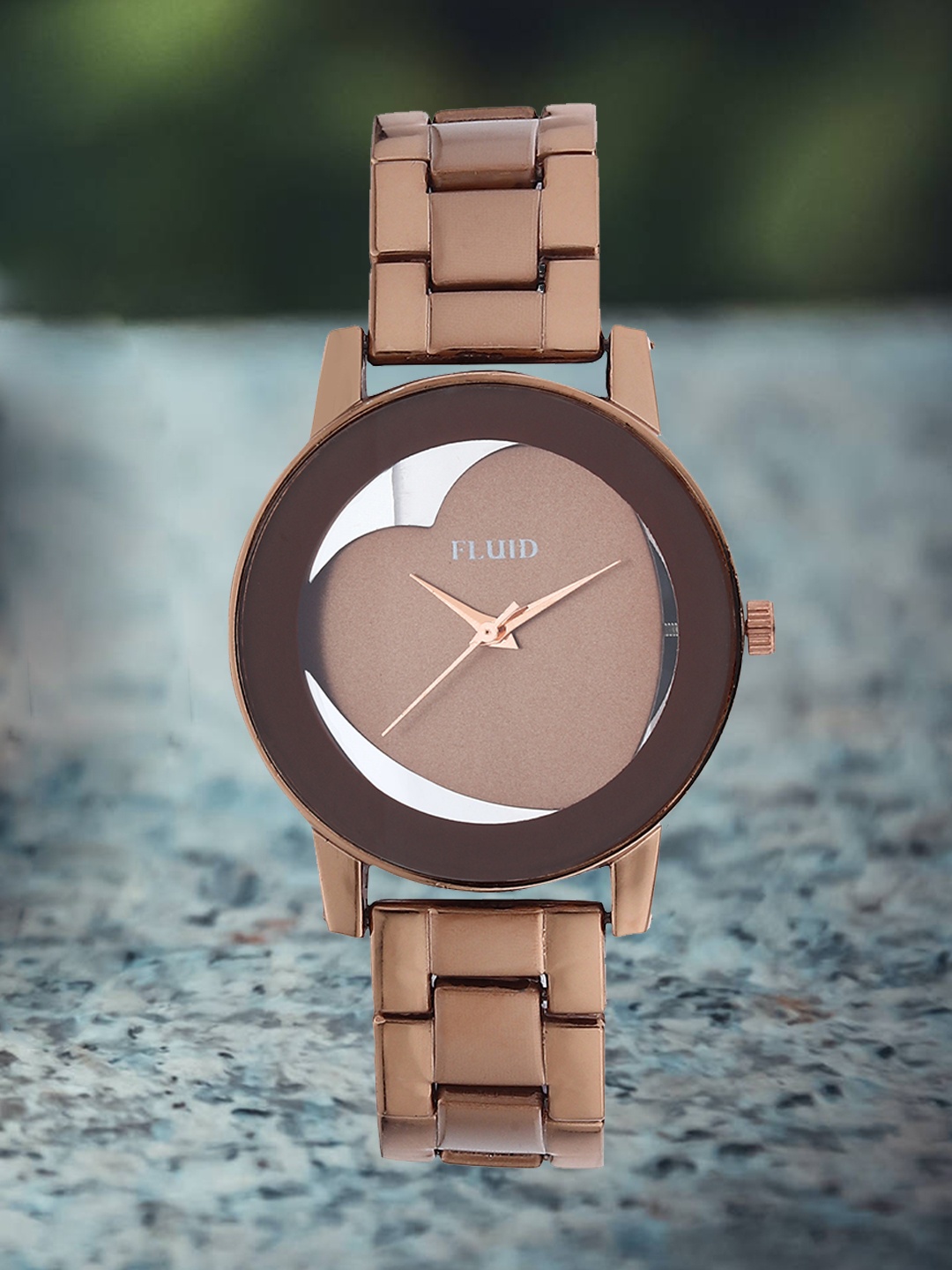 

FLUID Women Bracelet Style Strap Water Resistant Analogue Watch FL23-006-CP01, Copper
