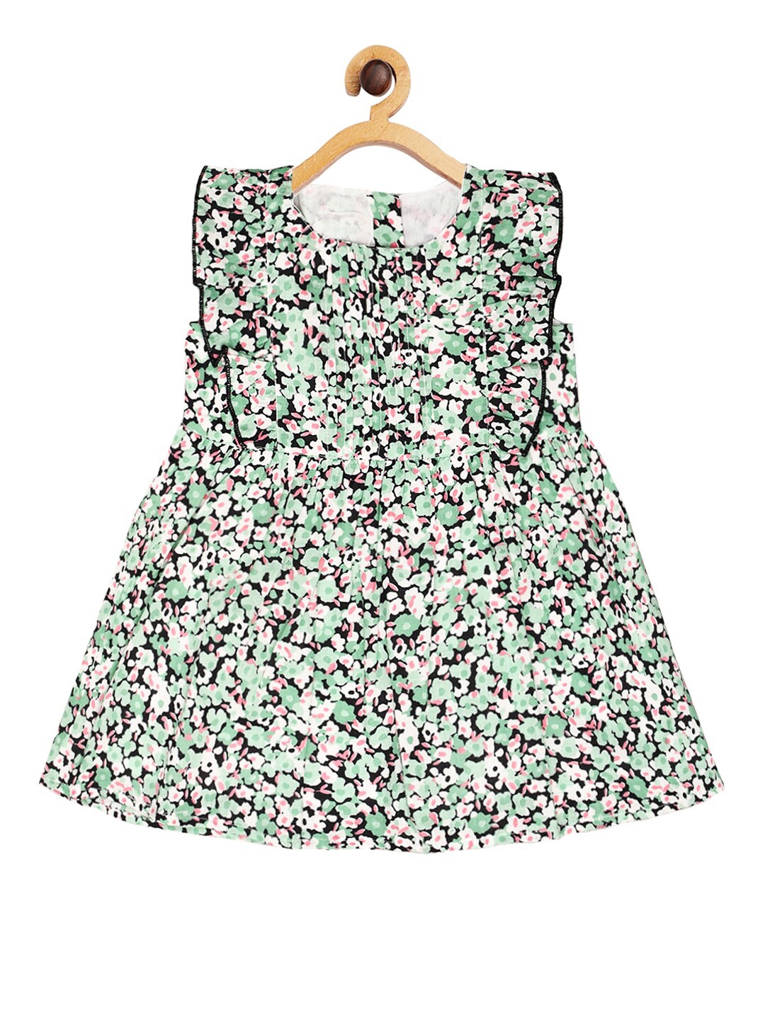 

Creative Kids Floral Cotton Dress, Green
