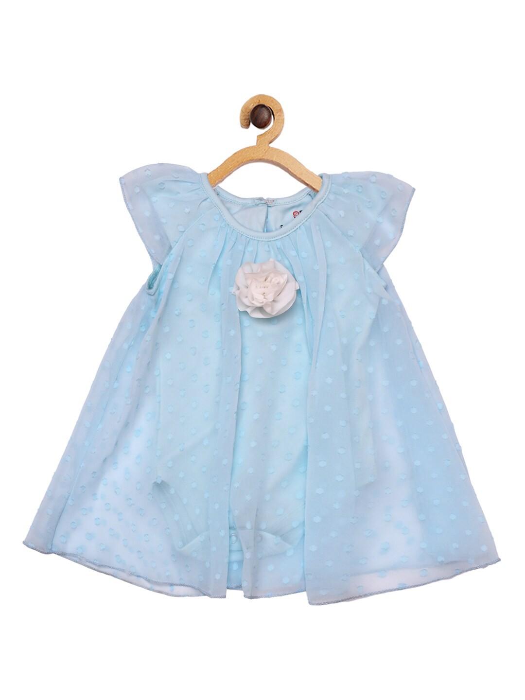 

Creative Girls Polka Dots A-Line Dress, Blue