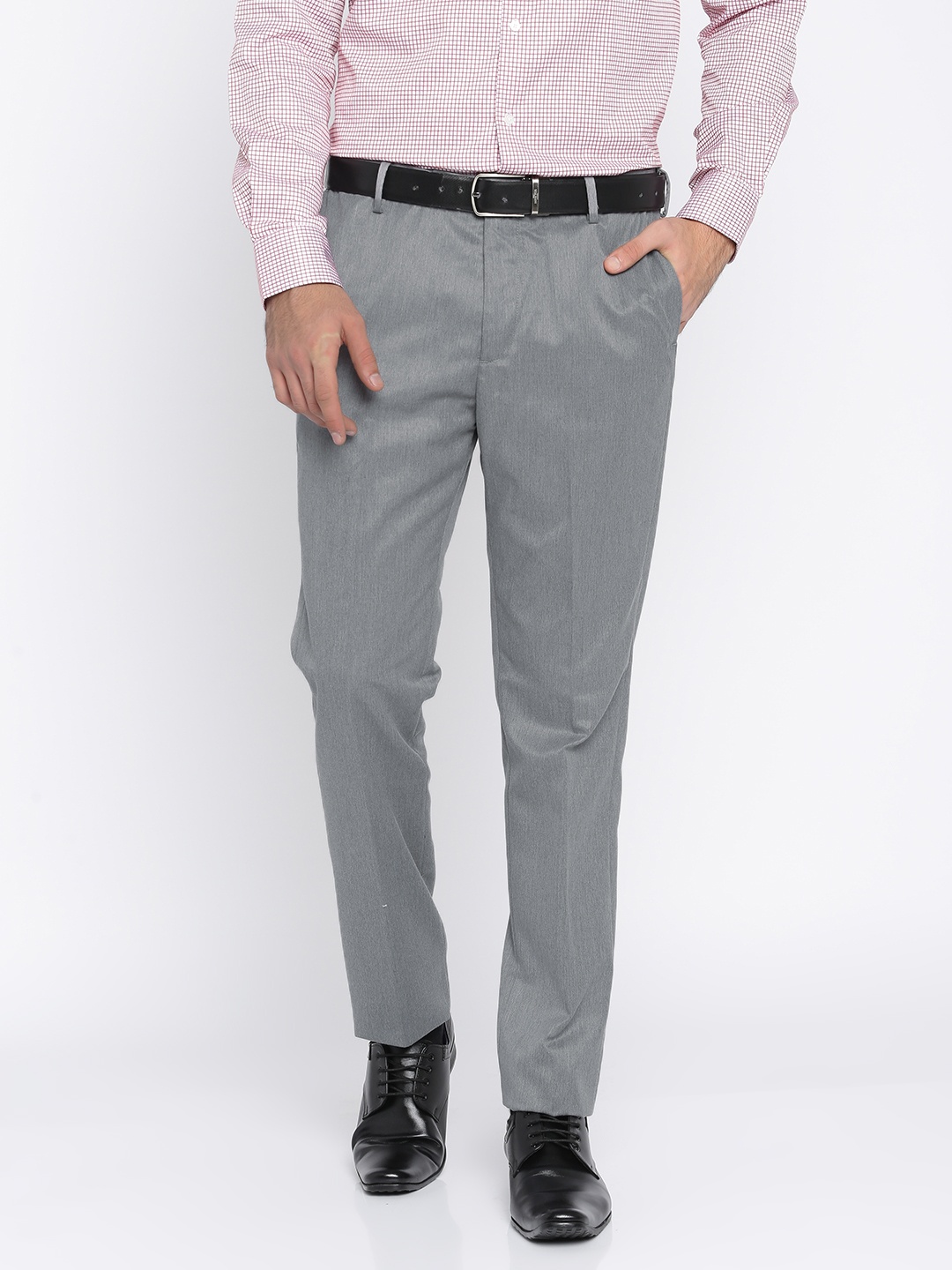 

Arrow Men Grey Tapered Fit Formal Trousers