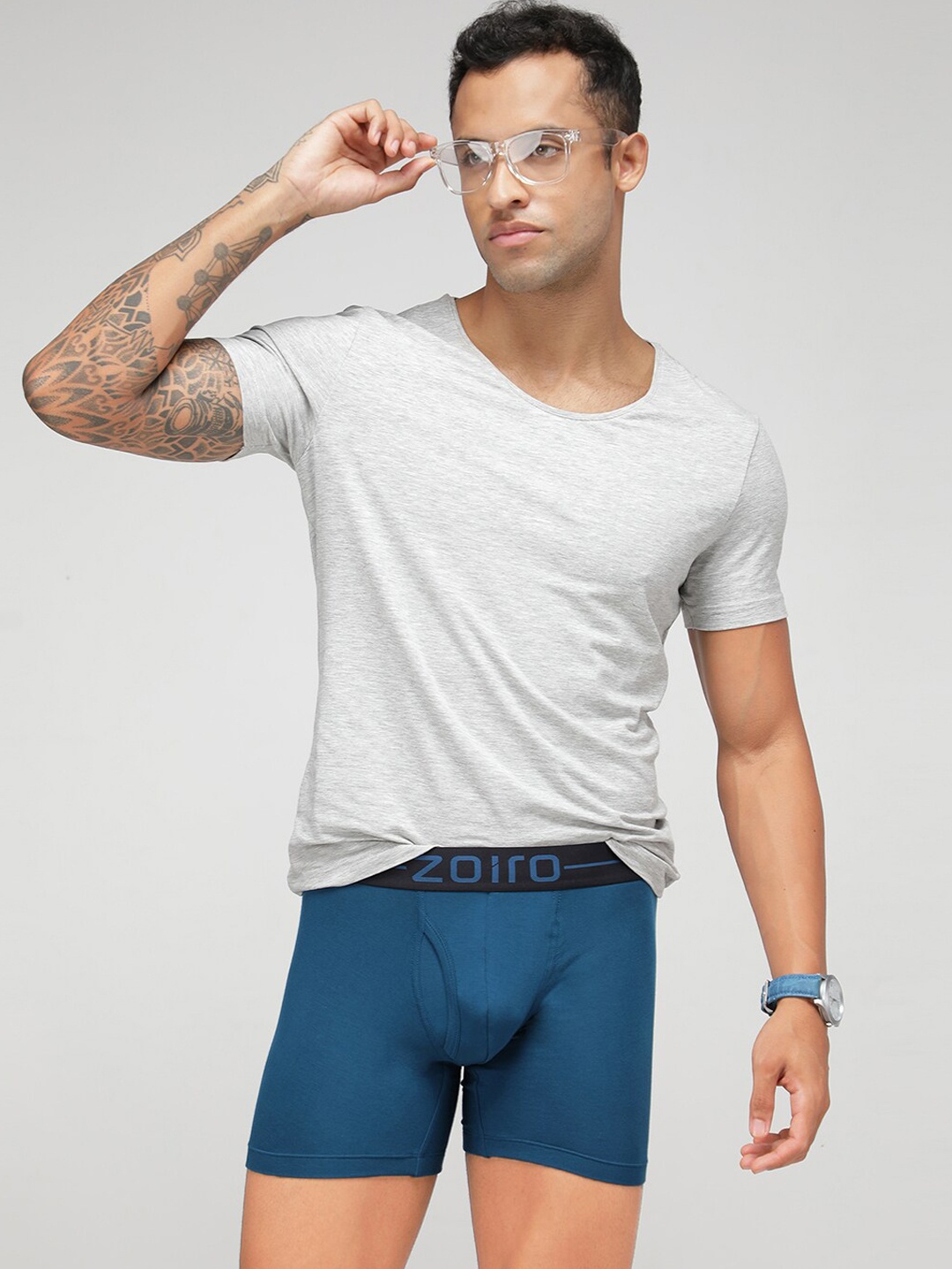 

Zoiro Men soft feeling Double-Layered Trunk, Blue