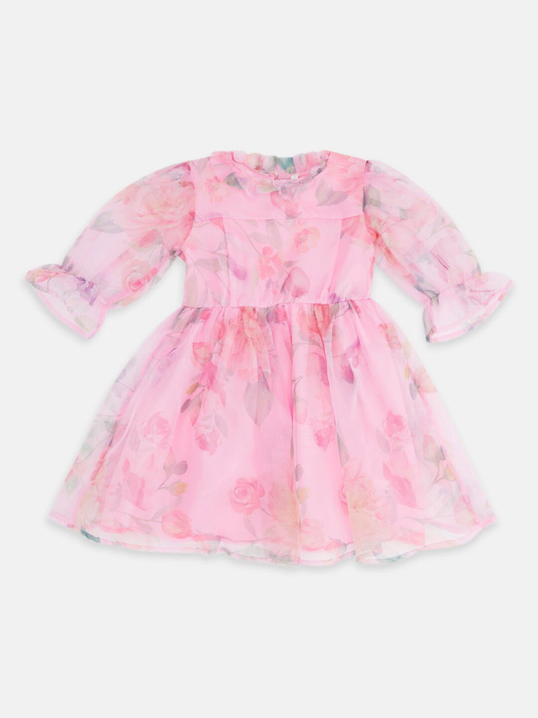 

Pantaloons Junior Girls Cotton Floral Dress, Pink