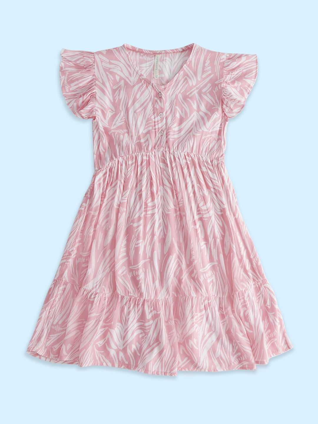

Pantaloons Junior Girls Floral Printed Dress, Pink