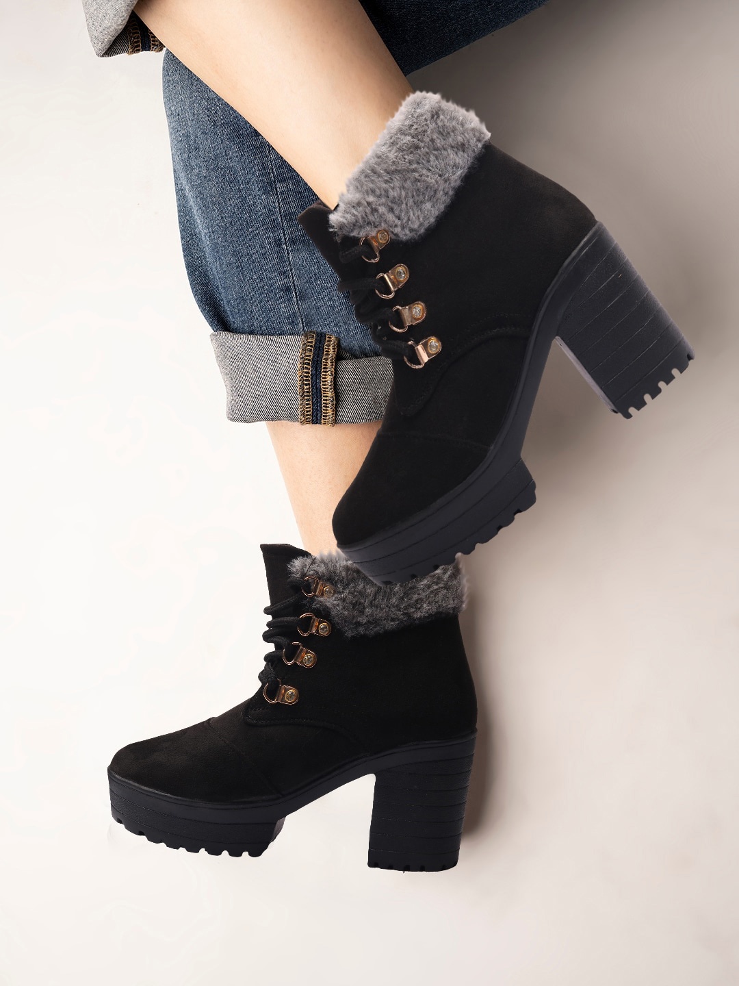 

Longwalk Women Mid-Top Ankle Boots, Black