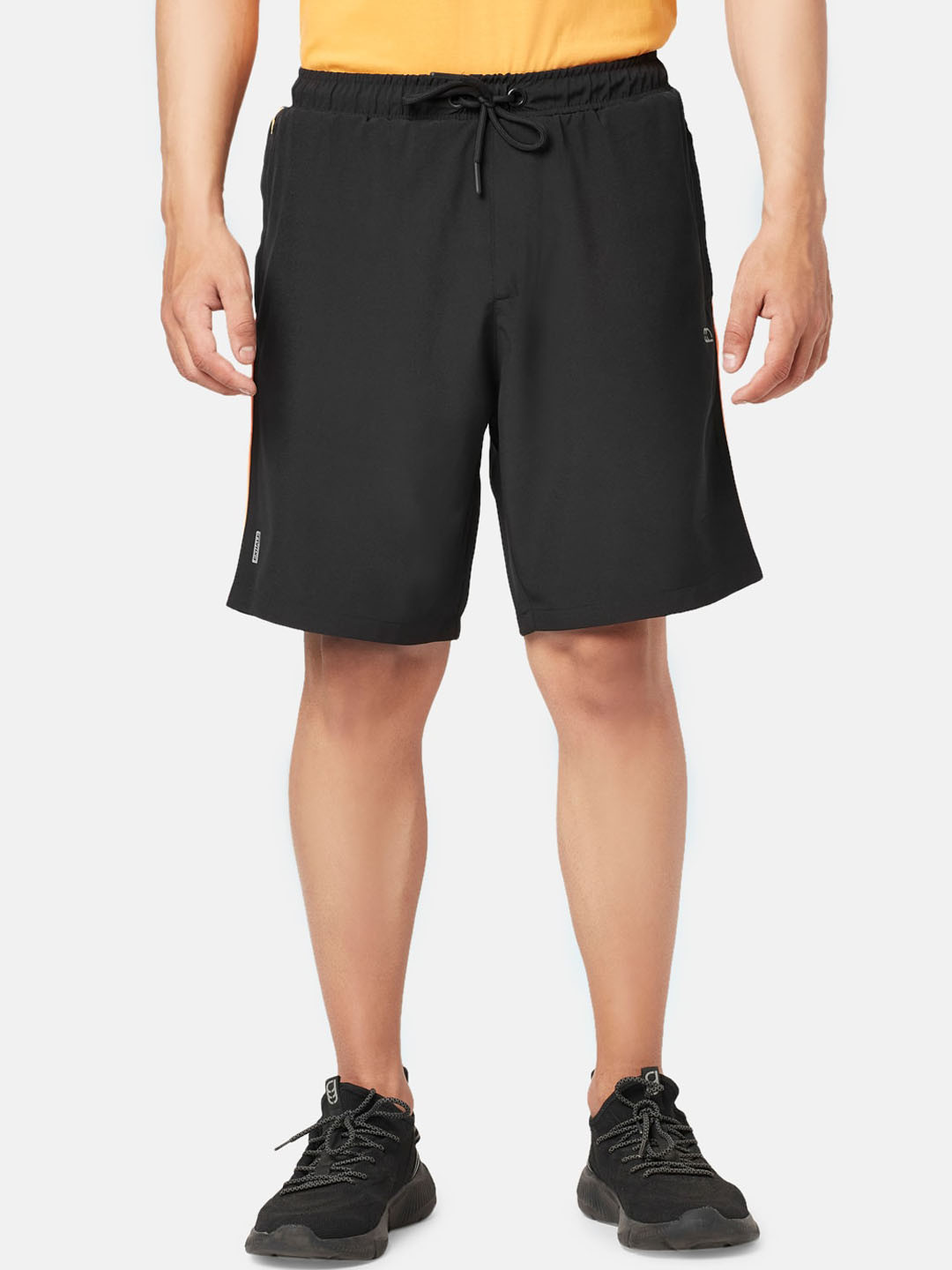 

Ajile by Pantaloons Men Slim Fit Outdoor Sports Shorts, Black