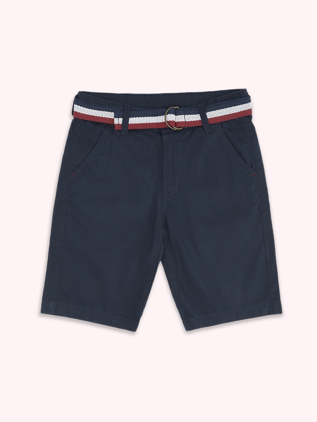 

Pantaloons Junior Boys Cotton Shorts, Navy blue