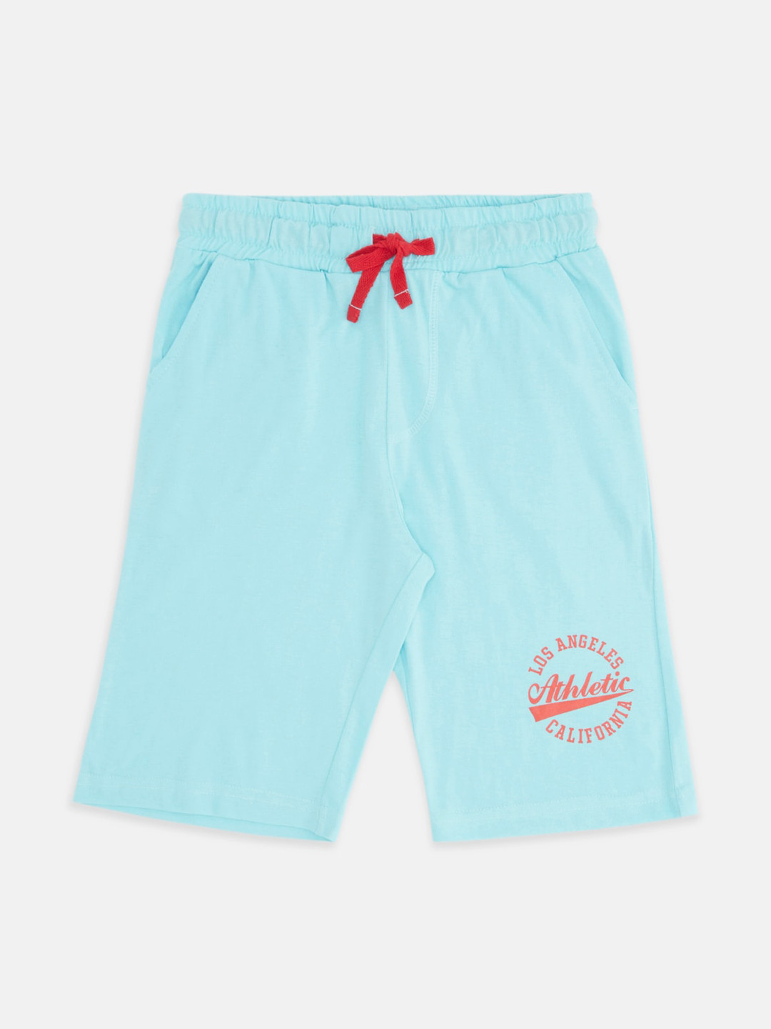 

Pantaloons Junior Boys Regular Fit Mid-Rise Cotton Shorts, Blue