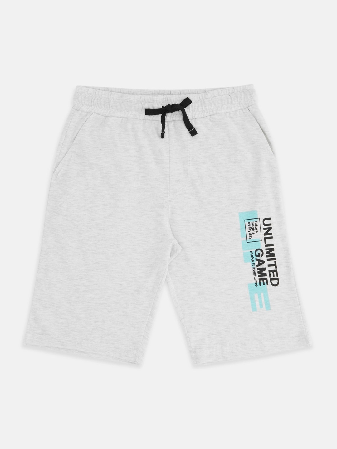 

Pantaloons Junior Boys Regular Fit Mid-Rise Cotton Shorts, Grey