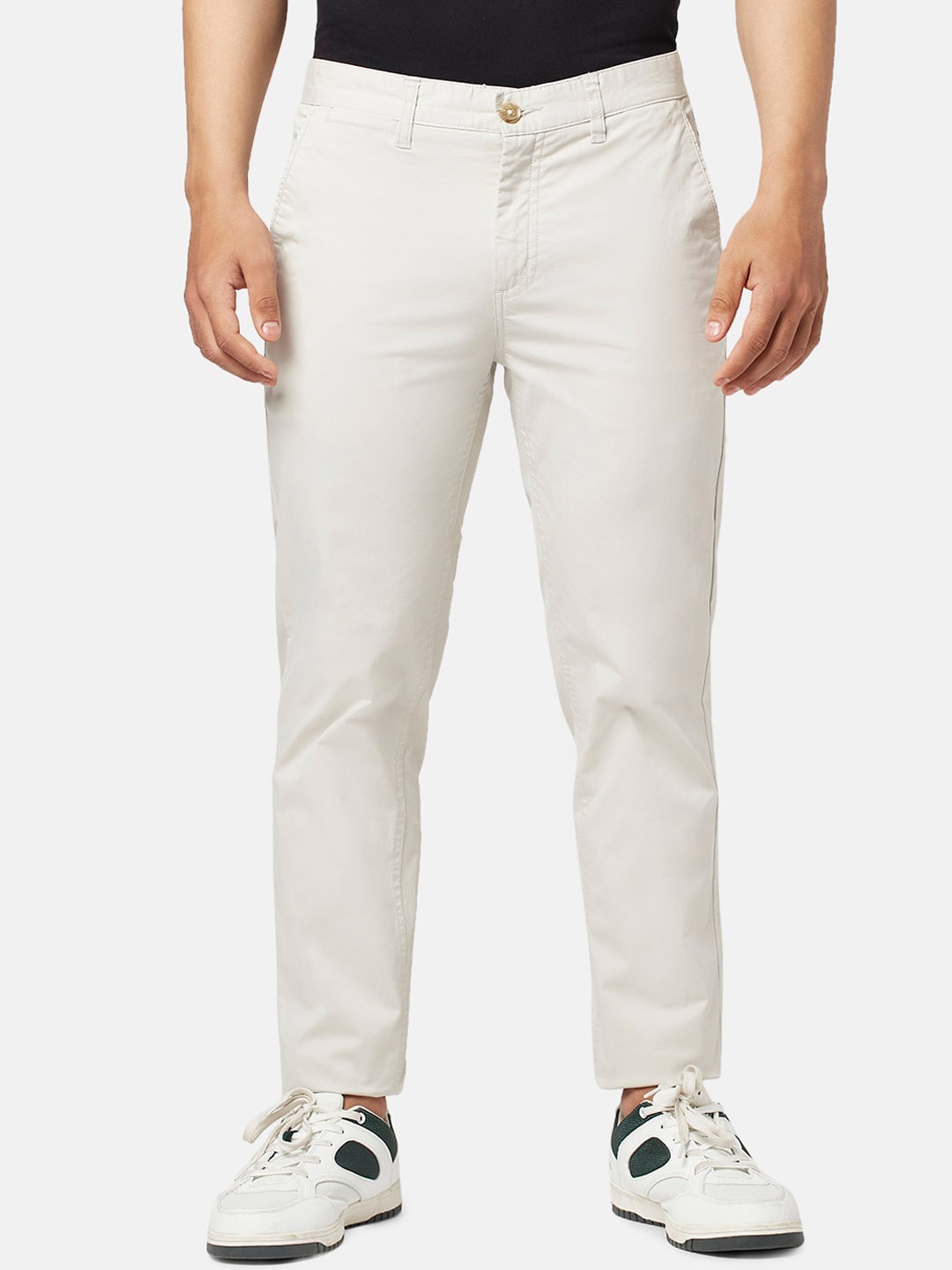 

BYFORD by Pantaloons Men Slim Fit Chinos, Off white