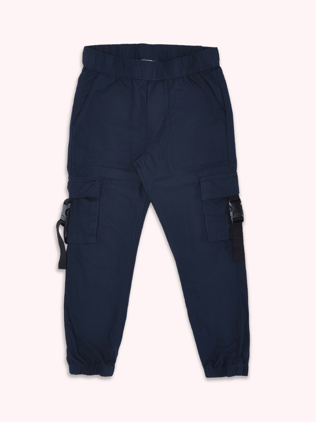

Pantaloons Junior Boys Cargos Trousers, Navy blue