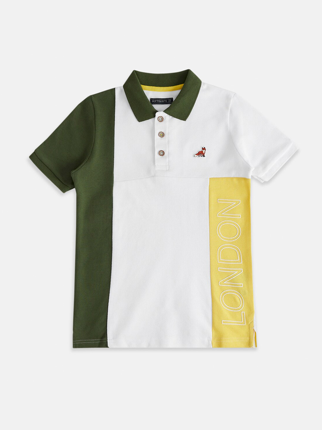 

Pantaloons Junior Boys Polo Collar T-shirt, White