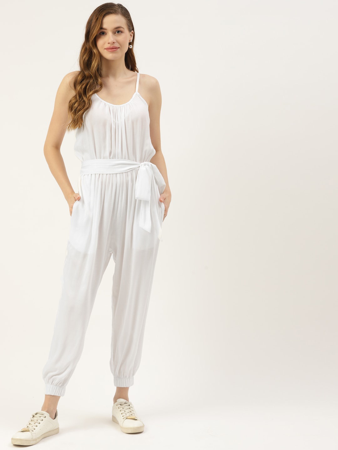 

BRINNS Basic Jumpsuit with Belt, White