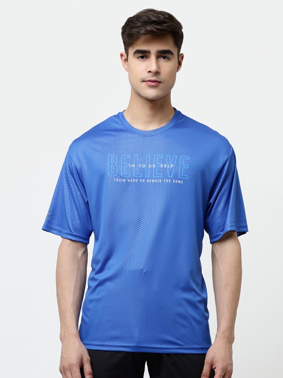 

Shiv Naresh Men Typography Printed T-shirt, Blue
