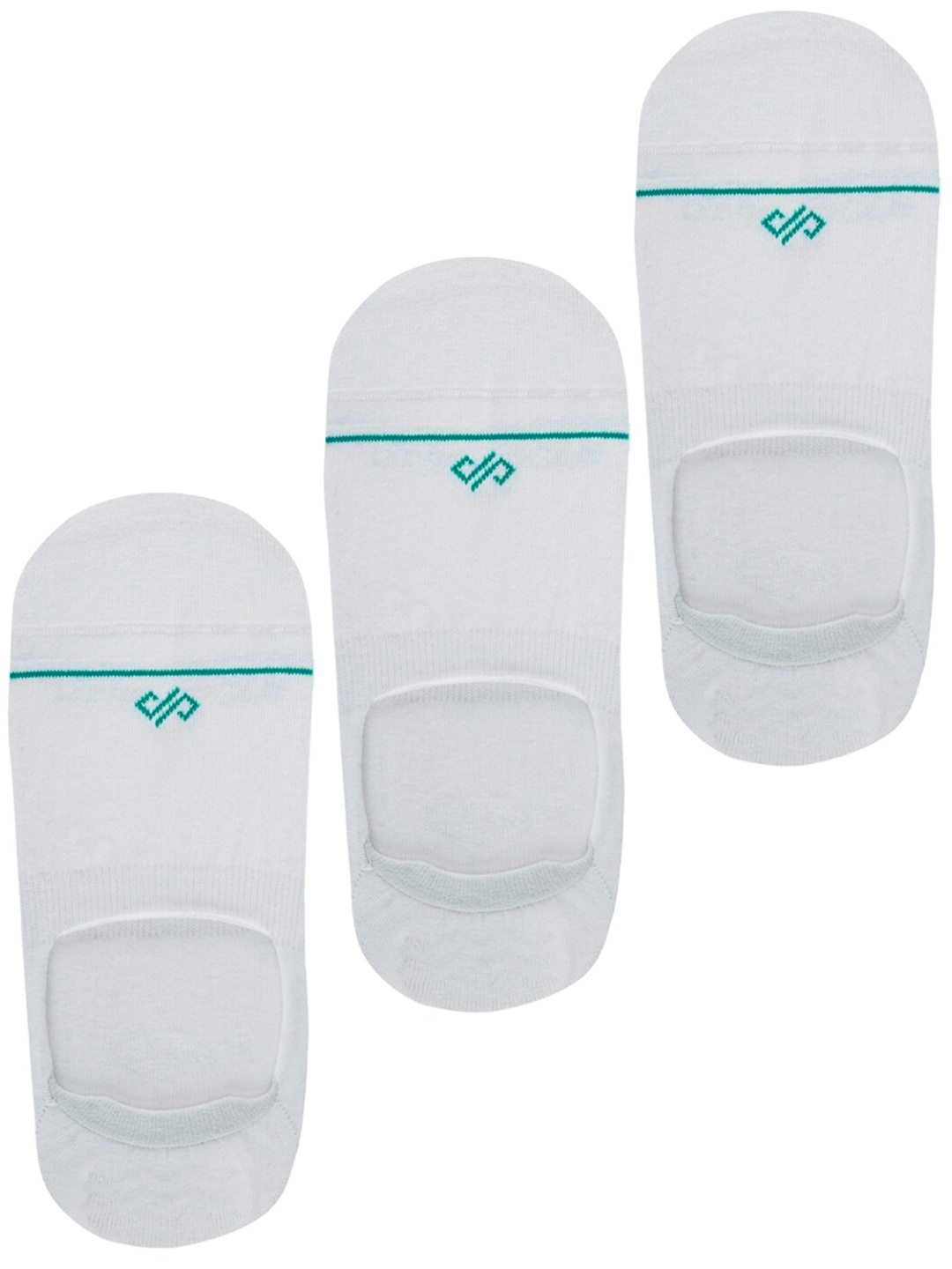 

Dynamocks Pack Of 3 Printed Shoe Liners, White