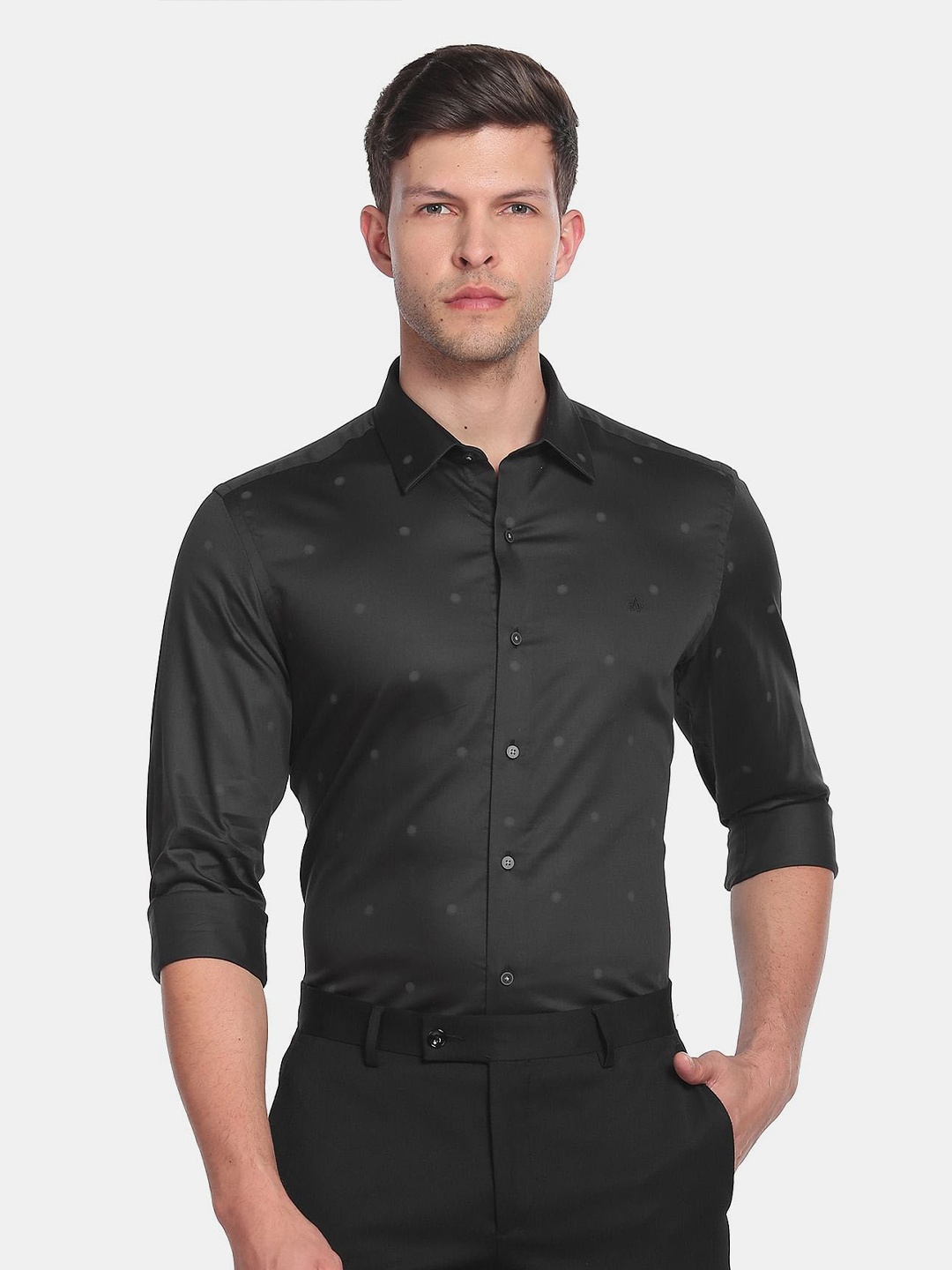 

Arrow New York Men Slim Fit Printed Casual Shirt, Black
