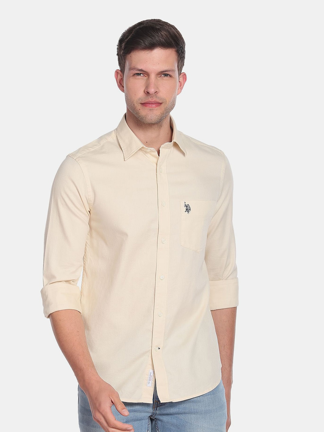 

U.S. Polo Assn. Men Casual Shirt, Beige