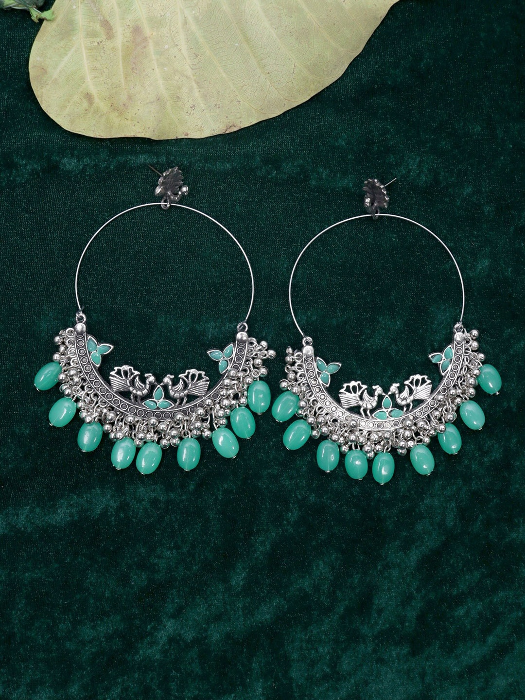 

Krelin Sea Green Classic Chandbalis Earrings