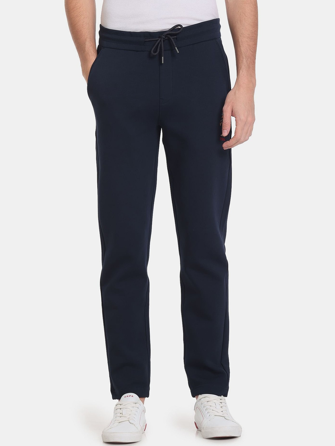 

U.S. Polo Assn. Men Slim-Fit Cotton Track Pants, Blue