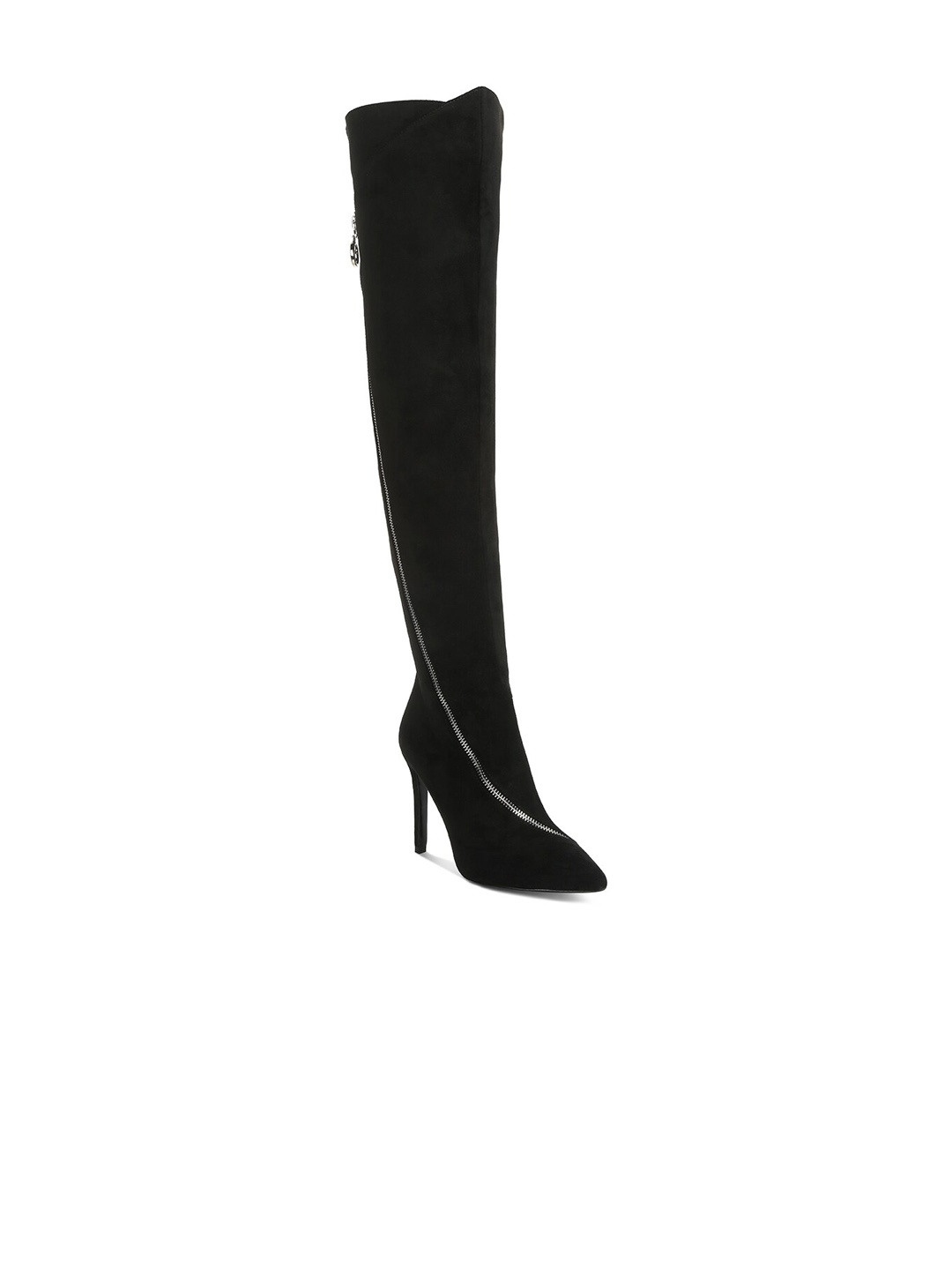 

RAG & CO Women Stiletto Heeled Winter Boots, Black