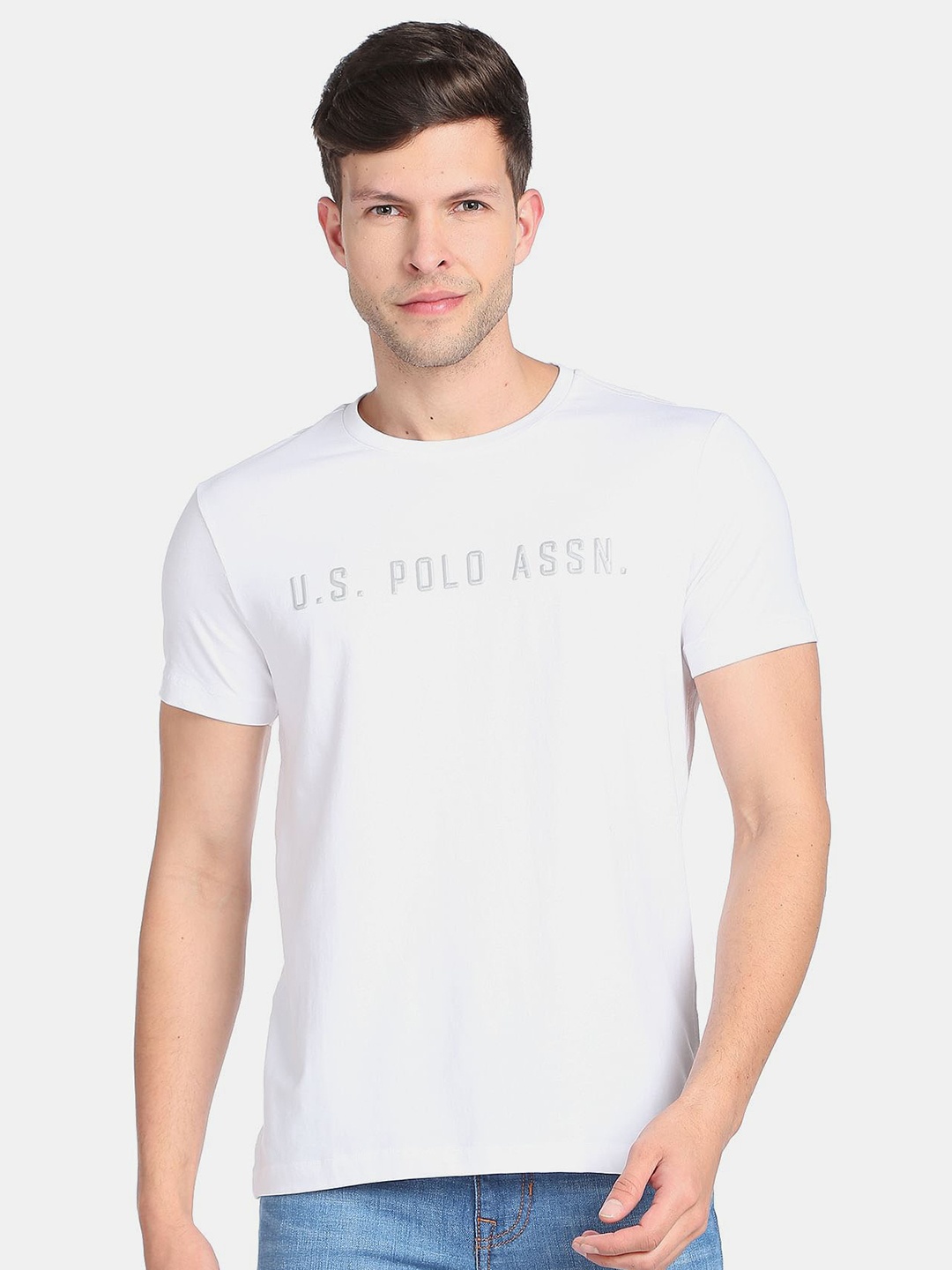 

U.S. Polo Assn. Denim Co. Men Slim Fit T-shirt, White