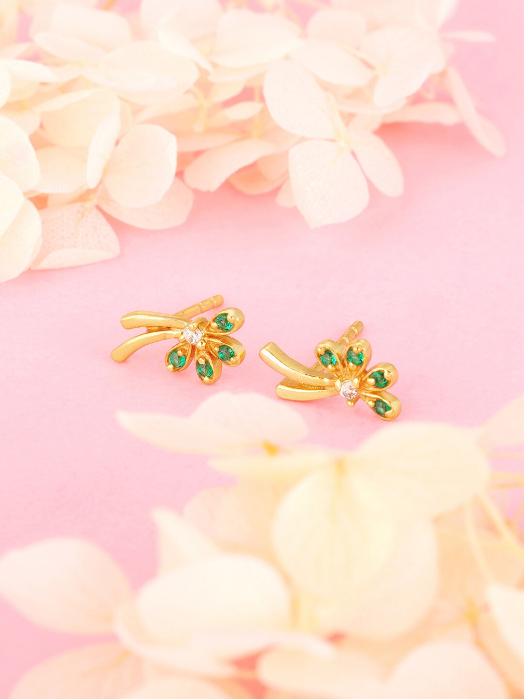 

GIVA 925 Sterling Silver Gold Plated Contemporary Studs Earrings