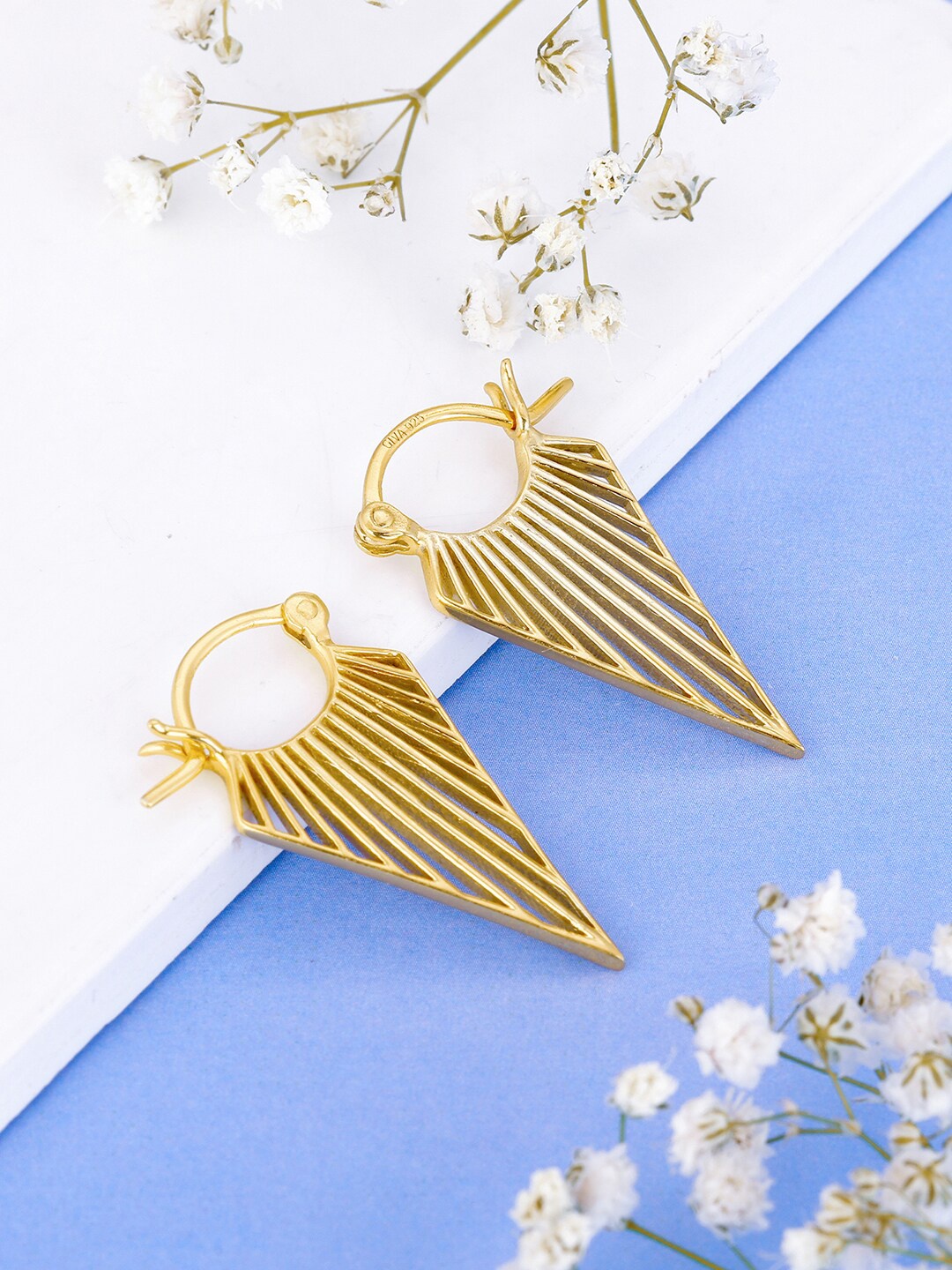 

GIVA 925 Sterling Silver Gold Plated Contemporary Drop Earrings