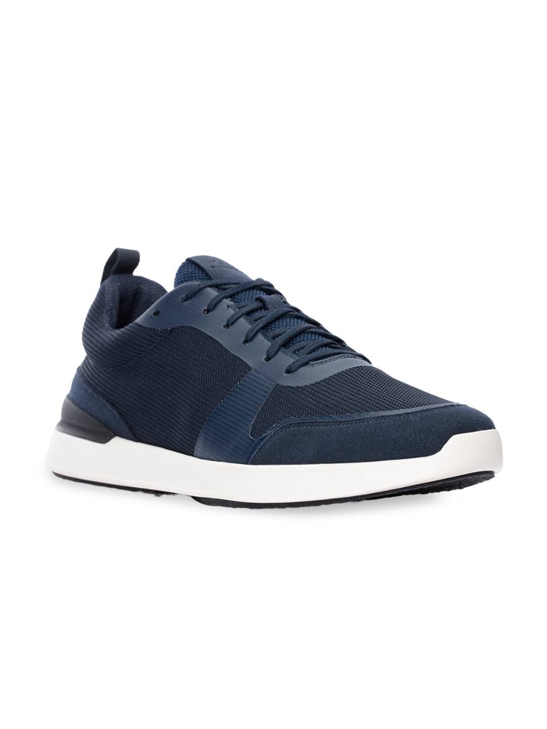 

Clarks Men Woven Design Textile Lightweight Sneakers, Blue