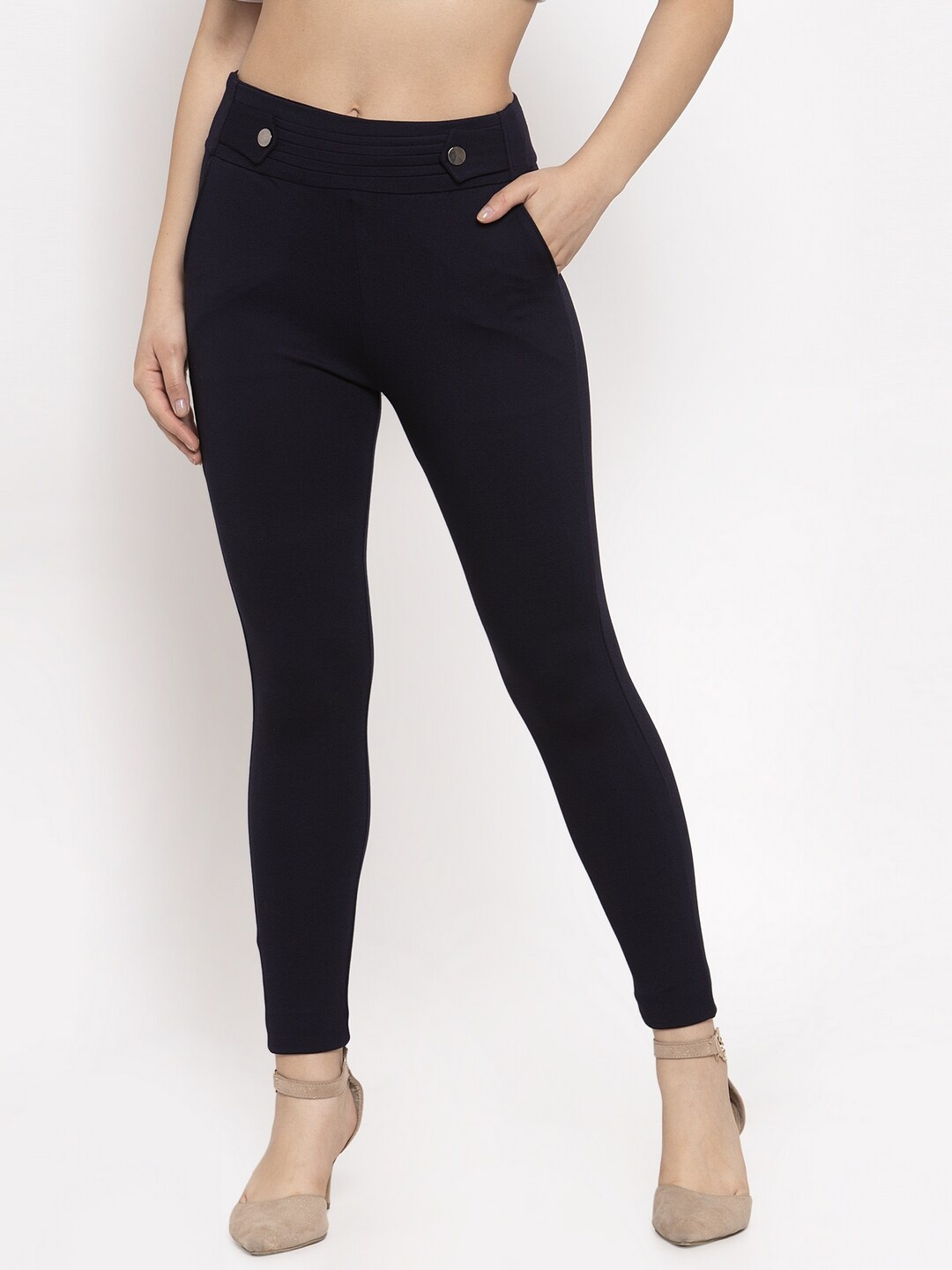 

Clora Creation Women Regular Fit Jeggings, Navy blue