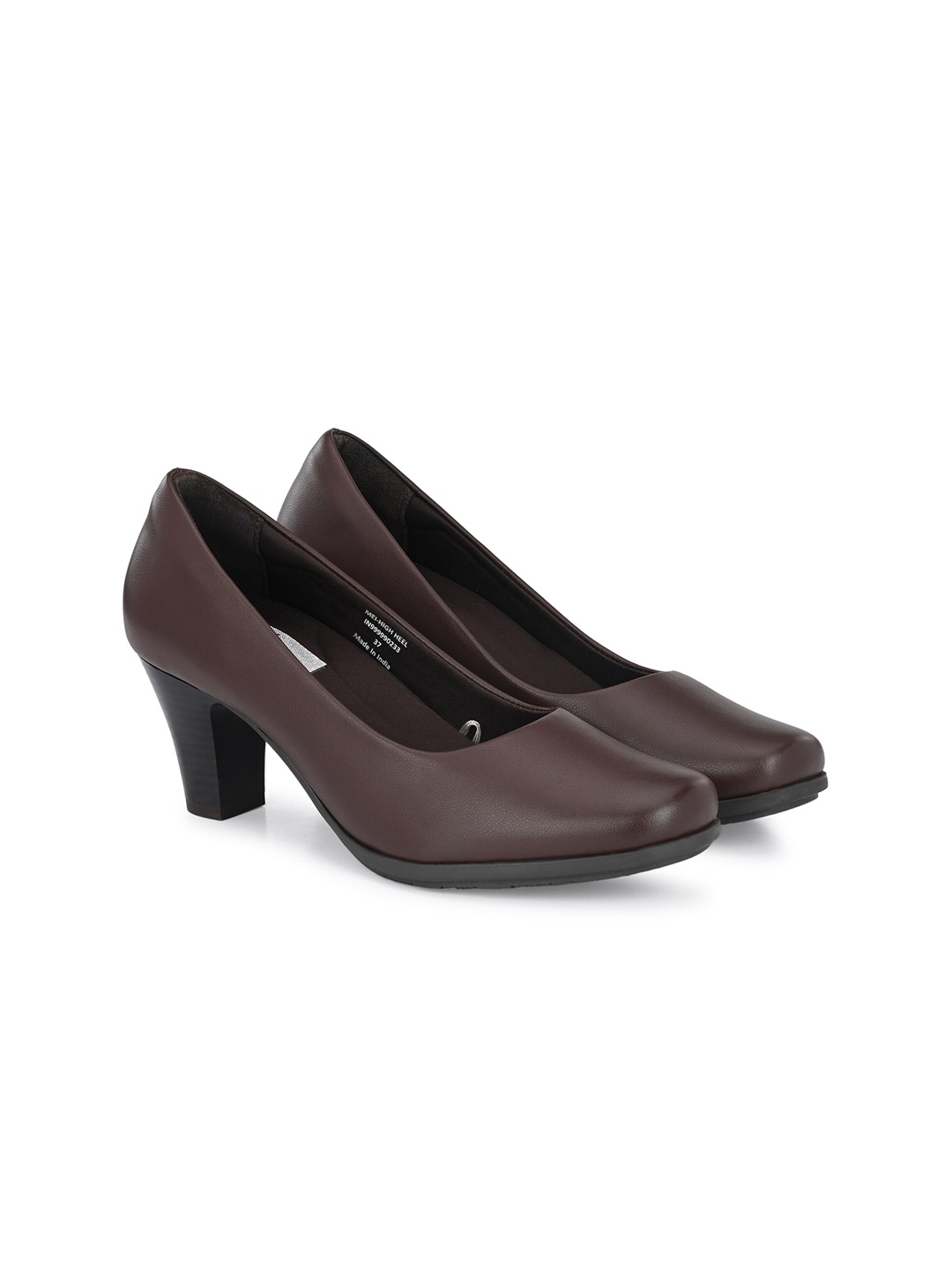 

Delize Block Closed Back Pumps, Brown