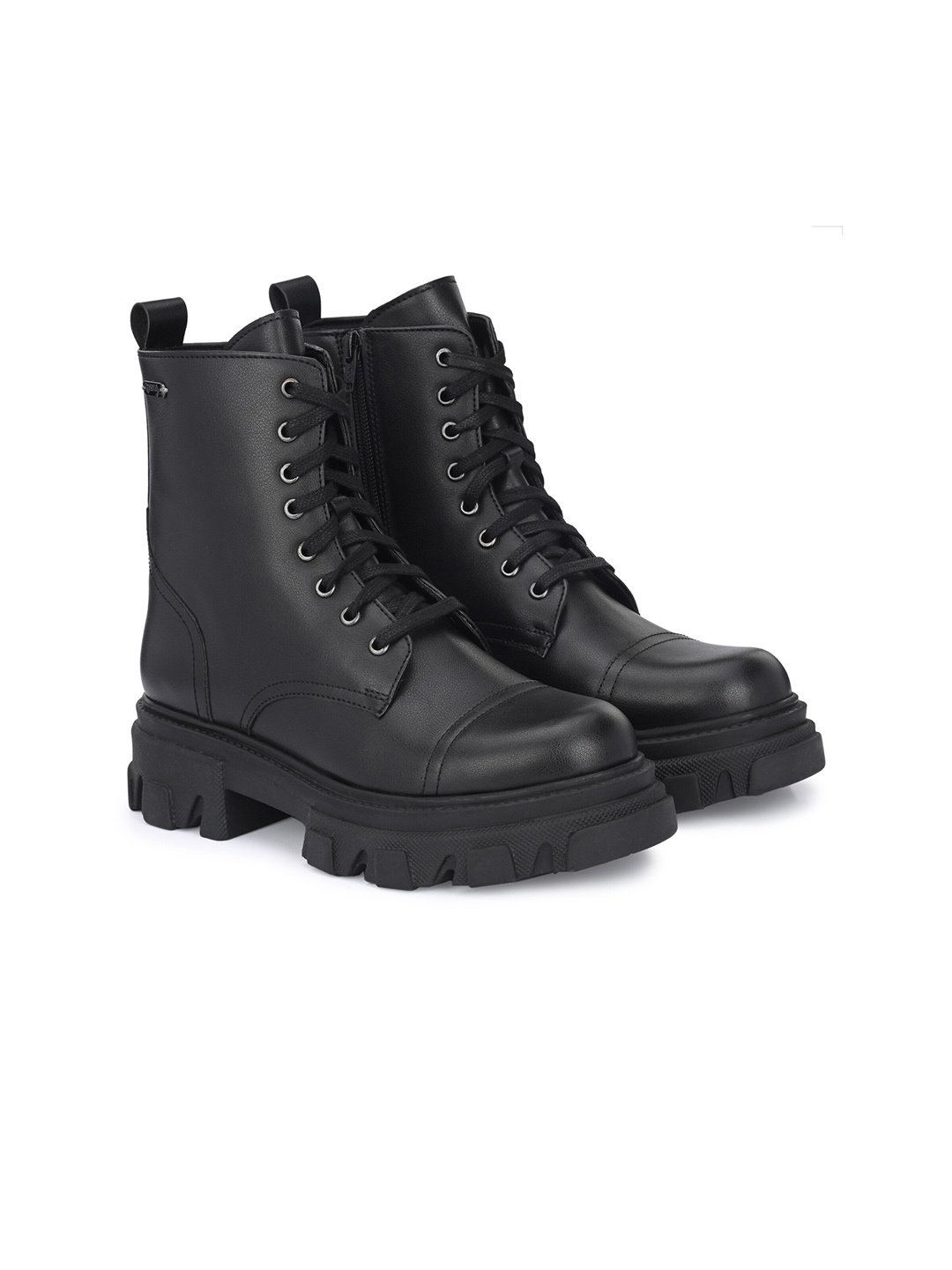 

Delize Women Party Block-Heeled Regular Derby Boots, Black