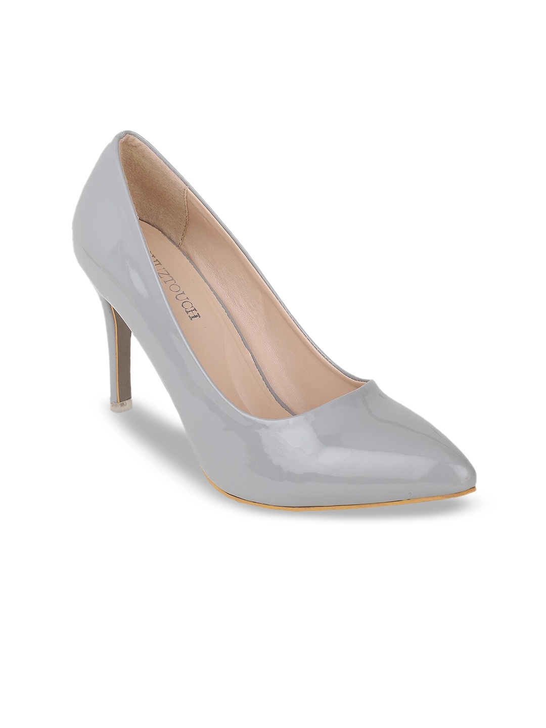 

SHUZ TOUCH Closed Back Stiletto Pumps, Grey
