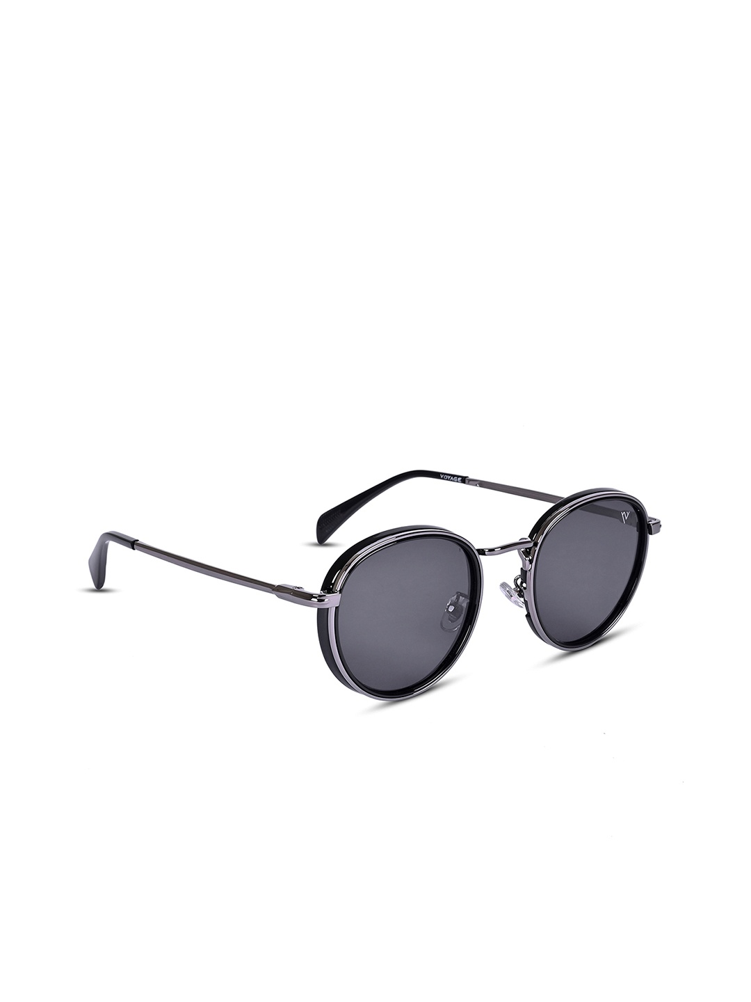 

Voyage Unisex Lens & Round Sunglasses with Polarised & UV Protected Lens 3040MG3982, Black