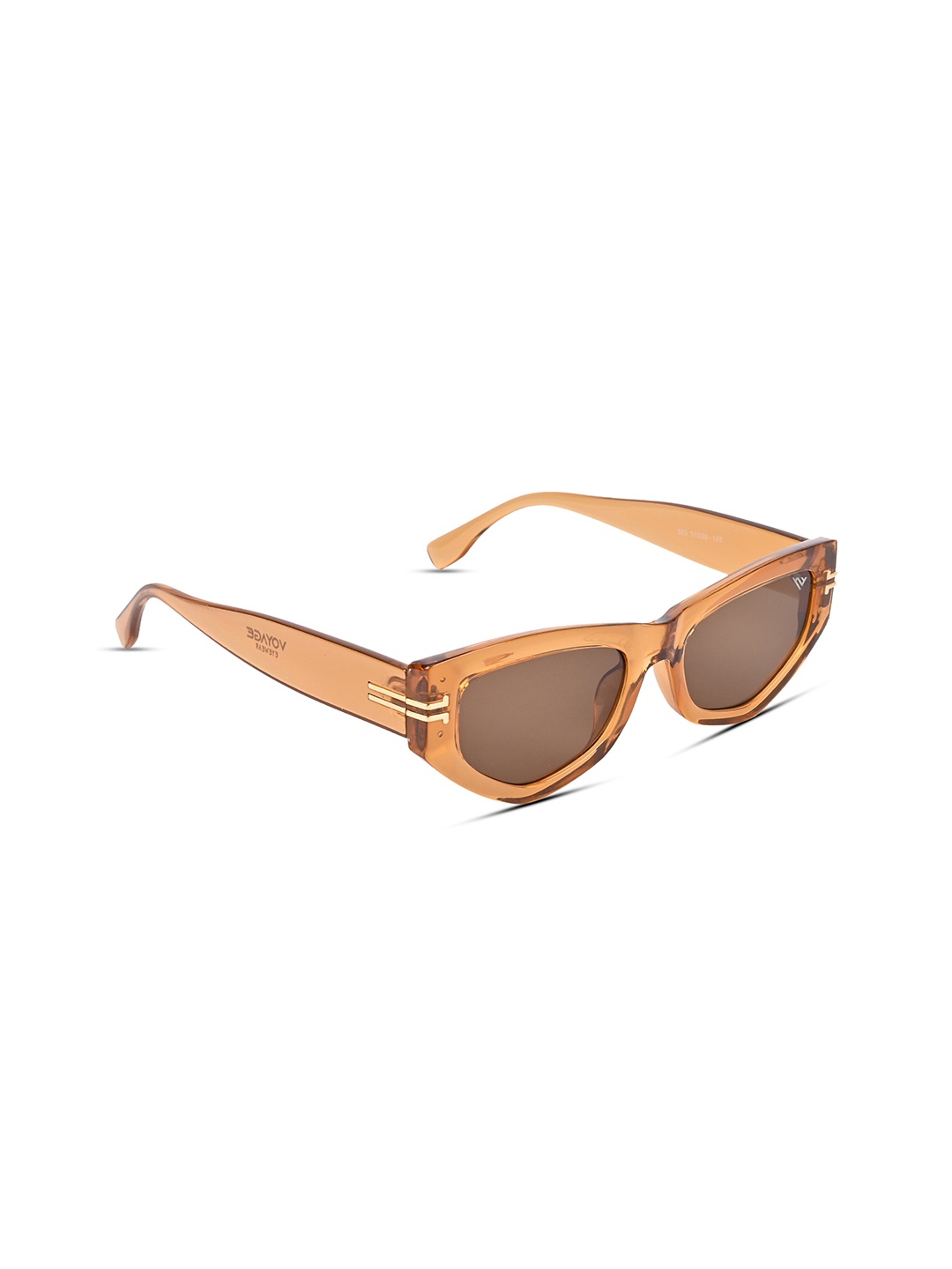 

Voyage Unisex Oval Sunglasses with UV Protected Lens, Brown