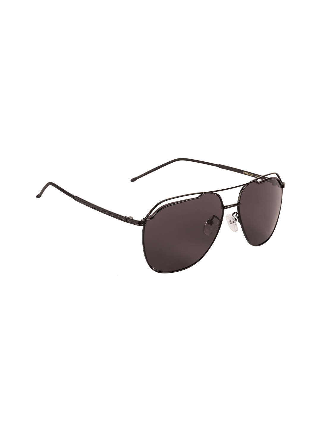 

Voyage Oversized Sunglasses with UV Protected Lens B8081MG3388ZZ, Black