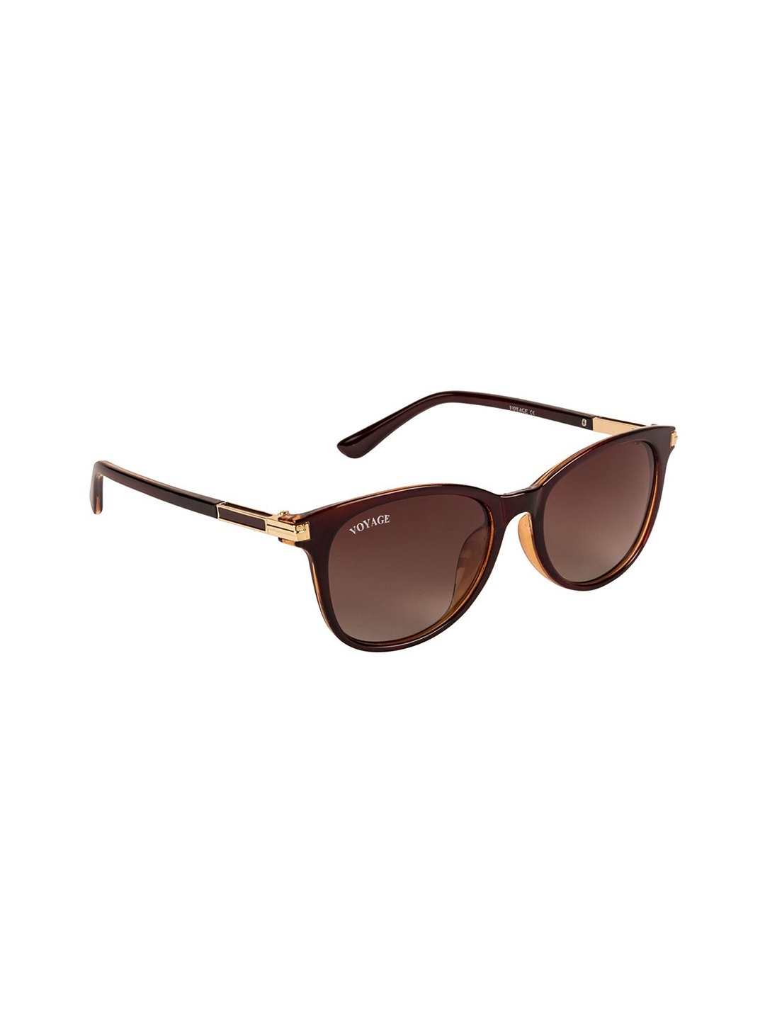 

Voyage Oval Sunglasses With UV Protected Lens P137MG3173ZZ, Brown