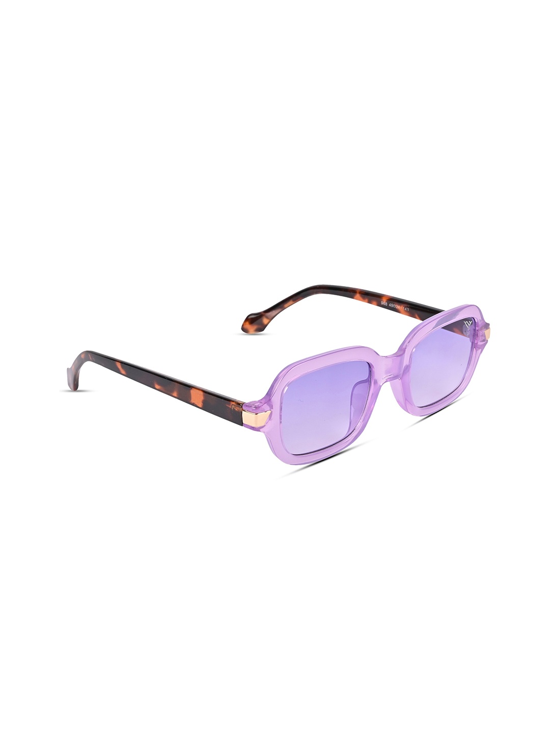 

Voyage Unisex Rectangle Sunglasses with UV Protected Lens 968MG3661ZZ, Purple