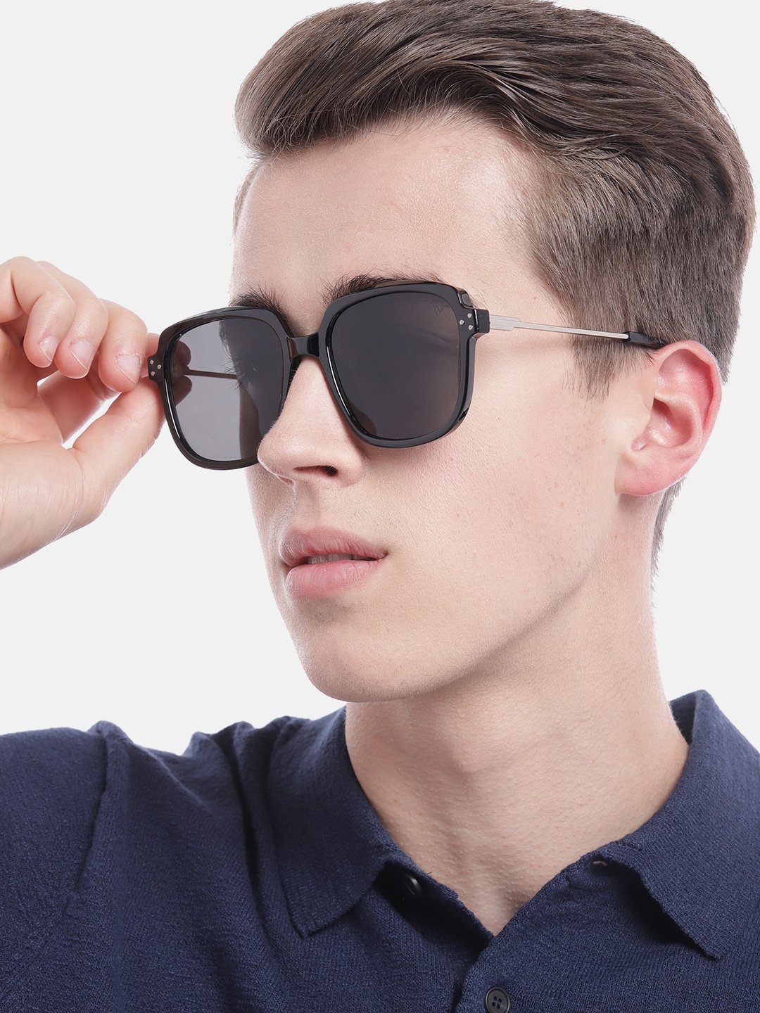 

Voyage Unisex Square Sunglasses with UV Protected Lens, Black