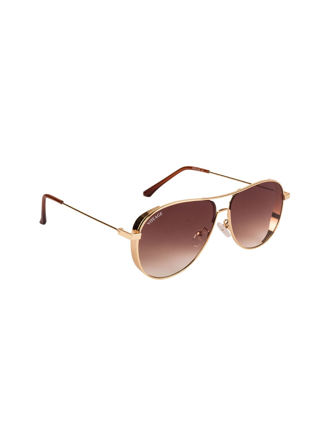 

Voyage Aviator Sunglasses with UV Protected Lens- B80316MG3192ZZ, Brown