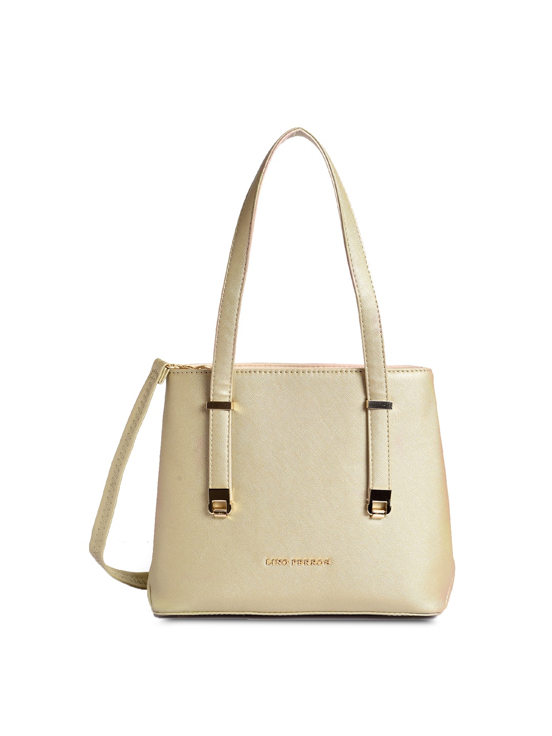

Lino Perros Gold-Toned Solid Shoulder Bag