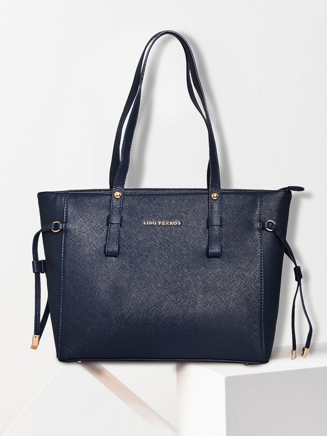 

Lino Perros Navy Solid Shoulder Bag, Navy blue