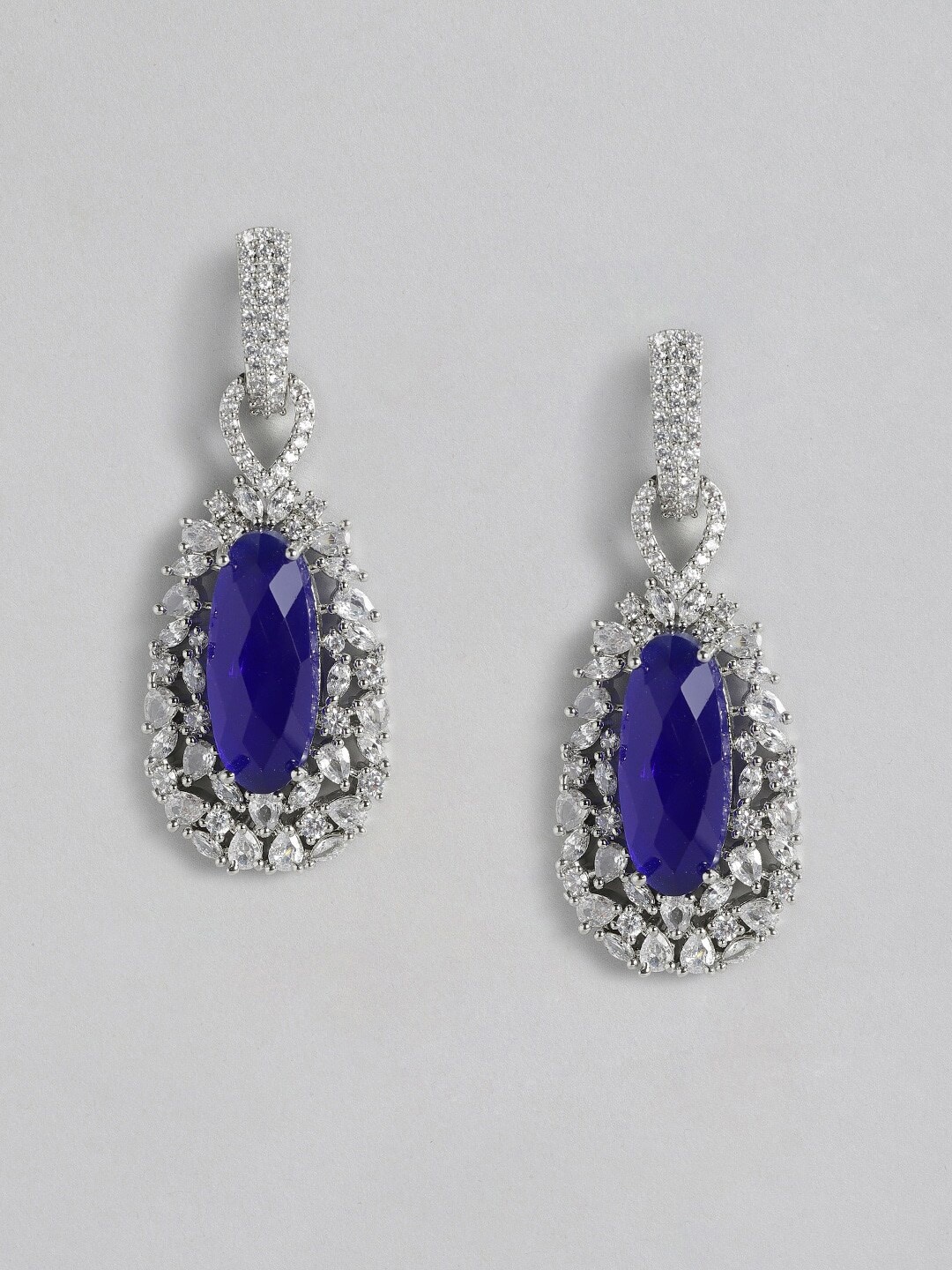 

MIDASKART Contemporary Drop Earrings, Silver